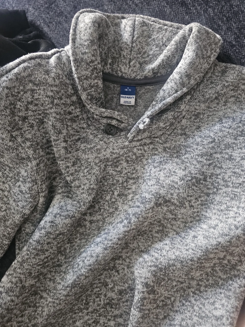 Old Navy Cream Hooded Crochet Cardigan